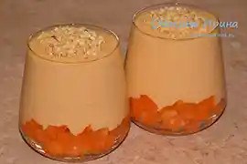 Творожный крем с абрикосами