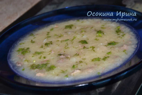 Кабачковый суп-пюре с мясом